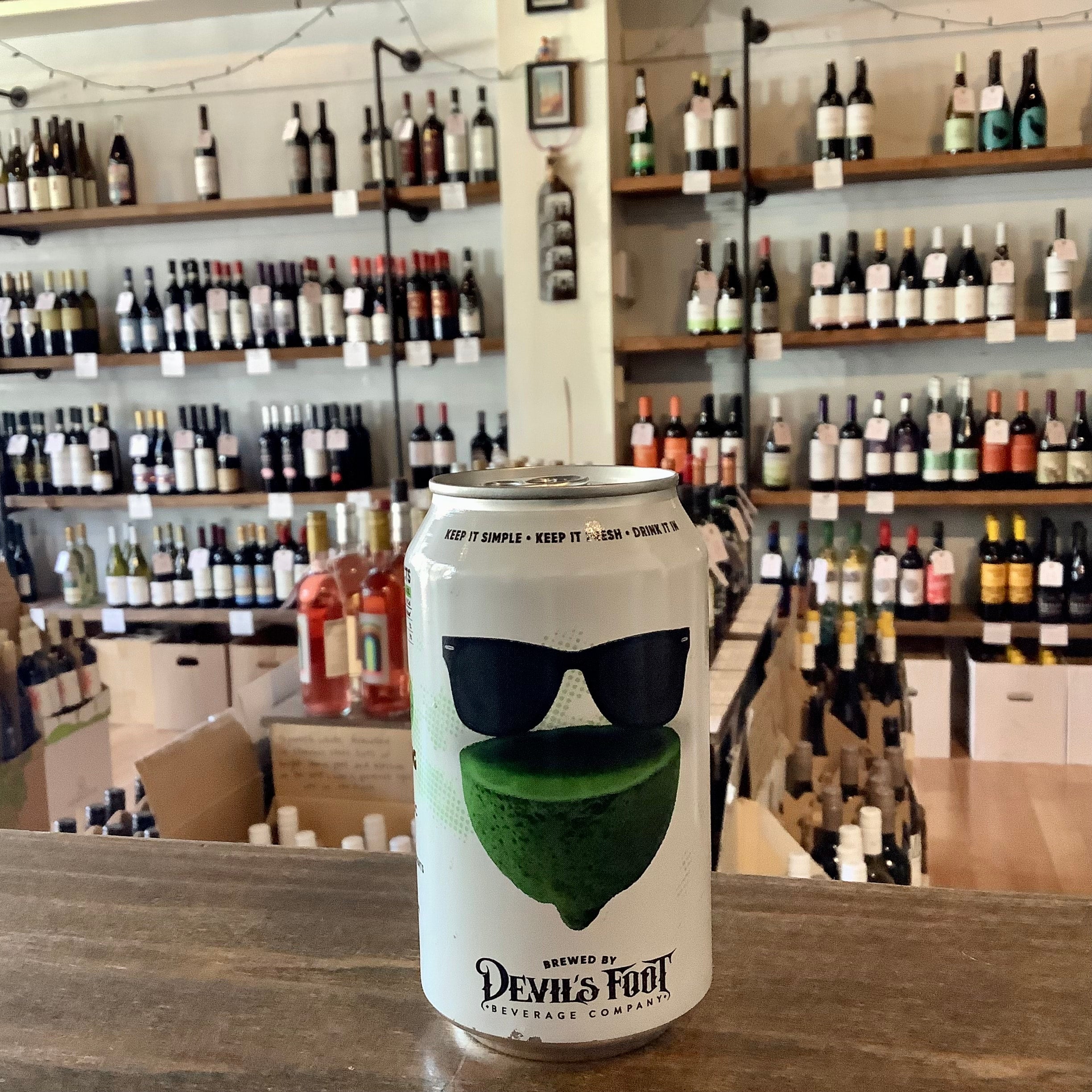 Devil’s Foot Sparkling Limeade 12oz Can Chatham Street Wine Market